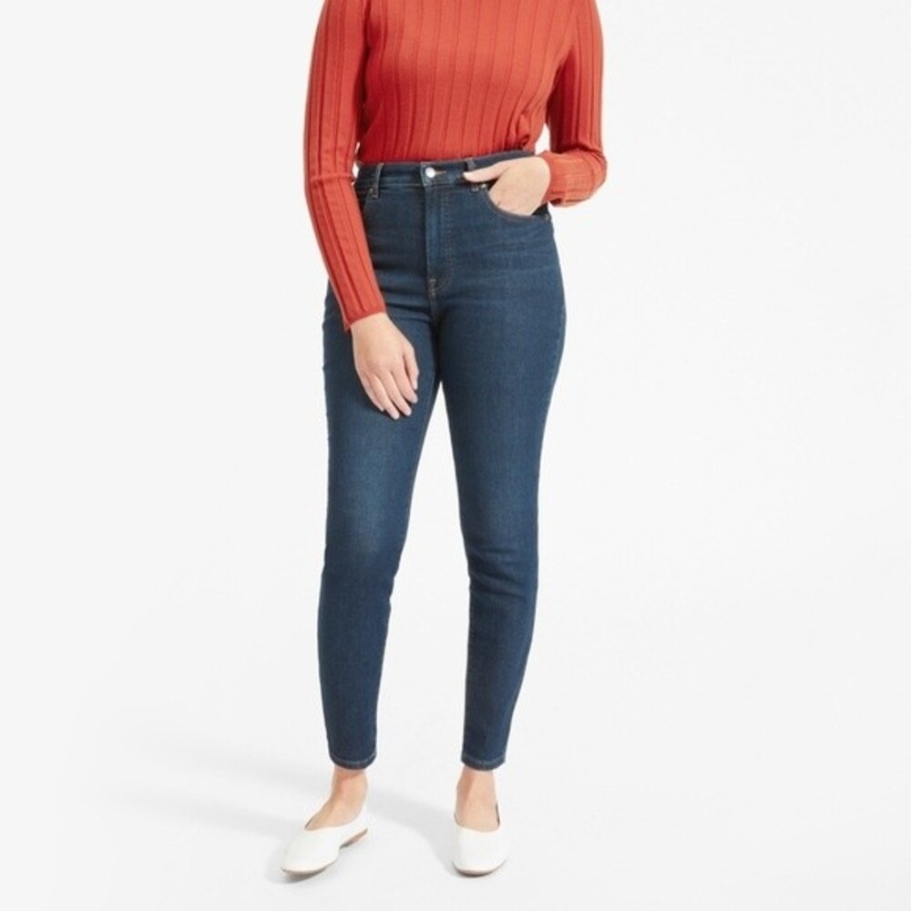 Everlane Denim High Rise Ankle Jeans Size 31 Casual Minimalist Chic Cute